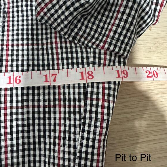 Paisley & Gray Mens Dover Notch Slim Fit Blazer Suit Jacket Black Red Check 40R - Picture 12 of 15